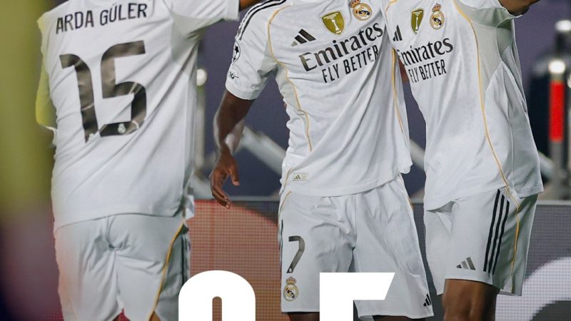 Mbappé-show da Real Madrid knuste Kairat Almaty 5–0