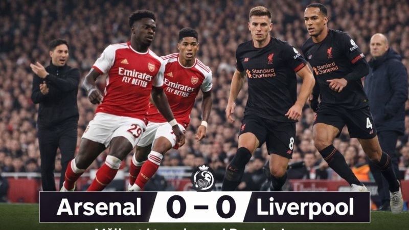 Arsenal og Liverpool spilte målløst i toppoppgjør