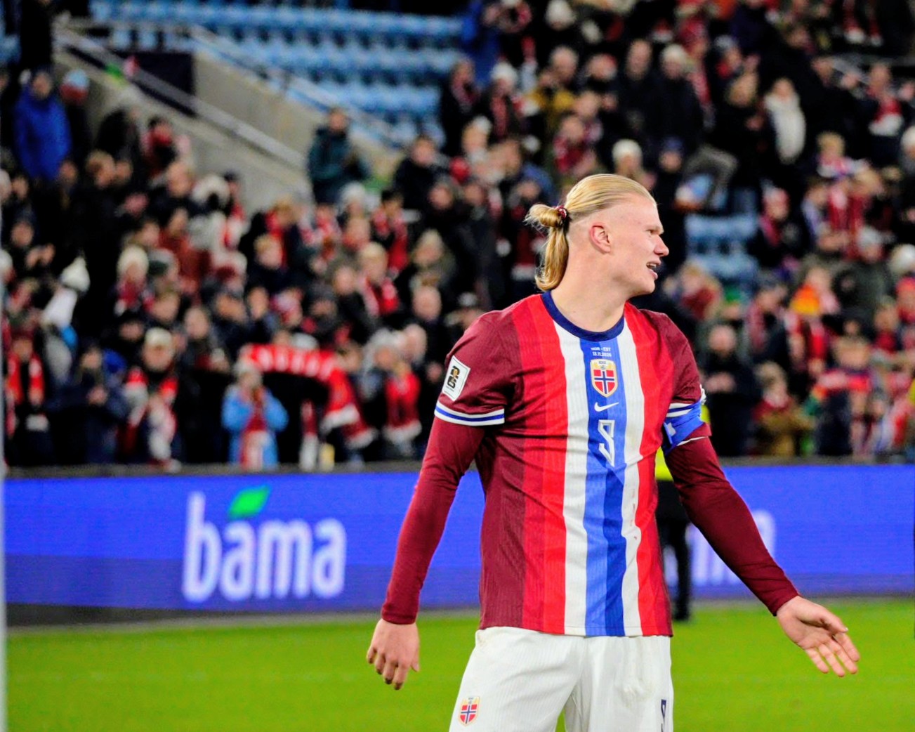 Haaland skrev VM-historie da Norge åpnet med sterk seier